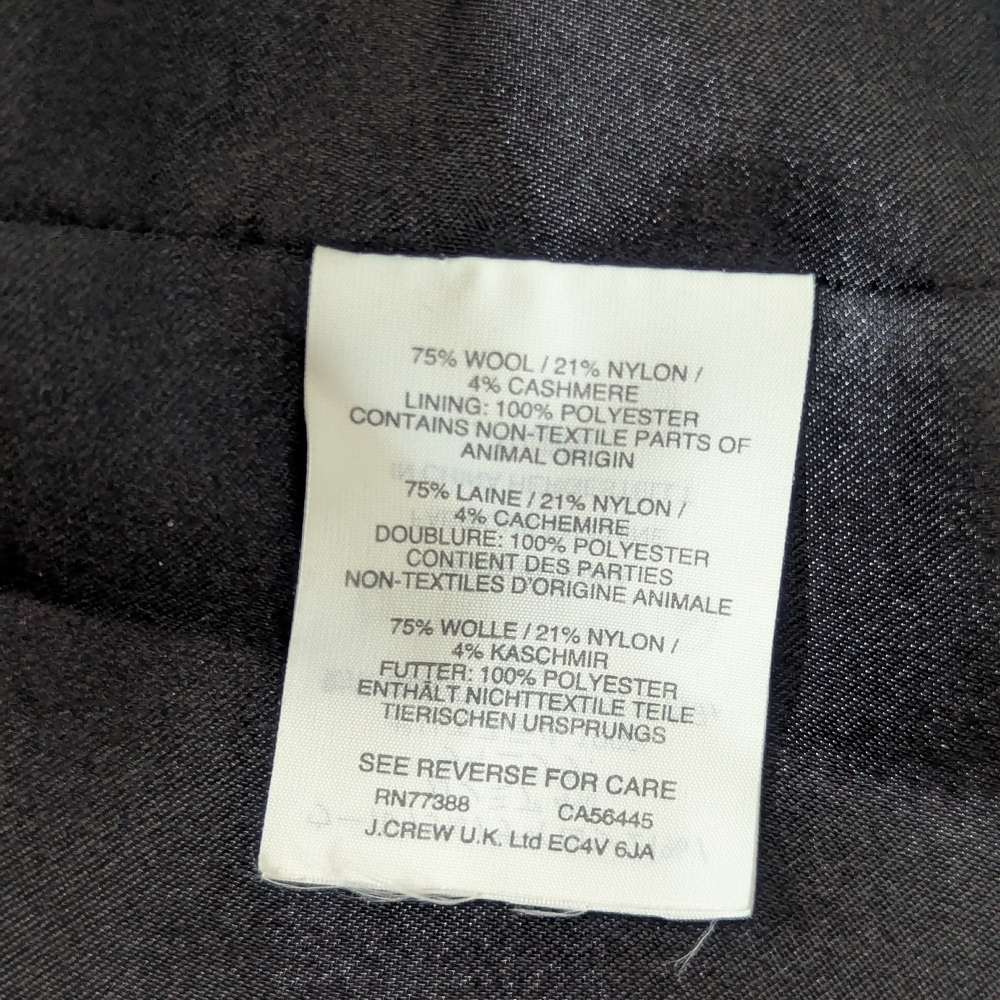 Navy Blue Cloak with Toggles by J. Crew - Picture 7 of 8